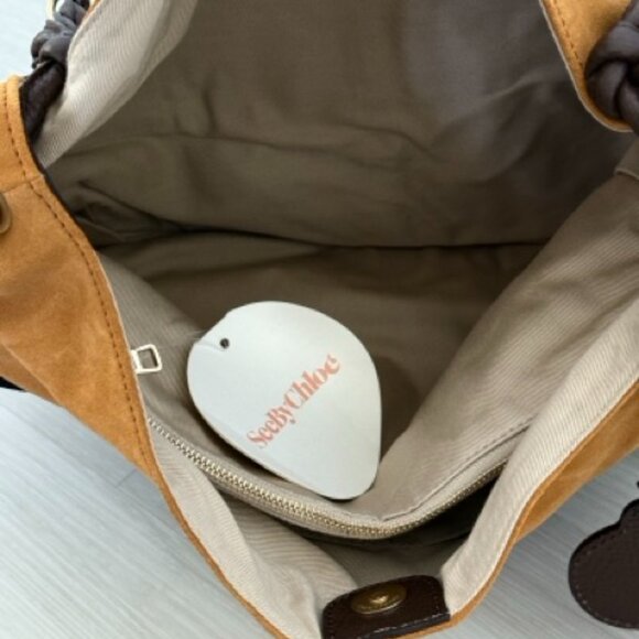 See By Chloe- Suede Braided Accent Hobo Bag - NWT - Picture 3 of 5